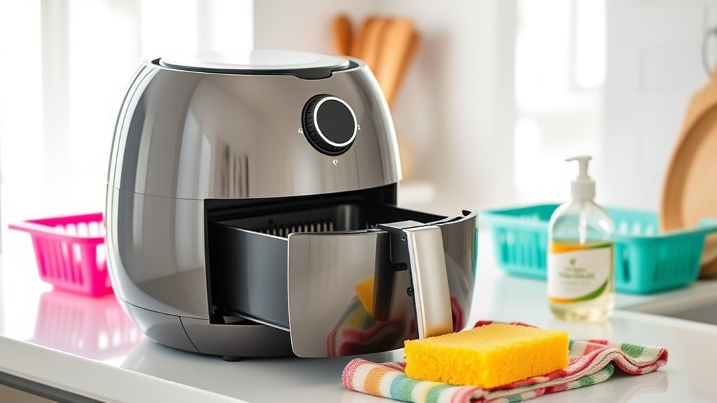 clean air fryer basket regularly