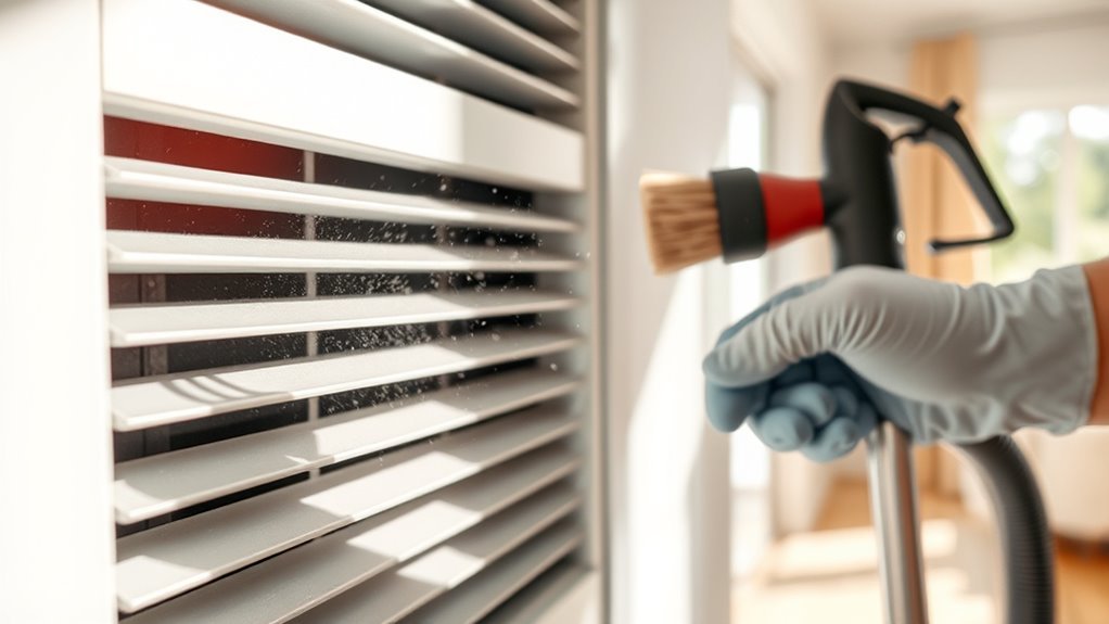 clean air vents thoroughly