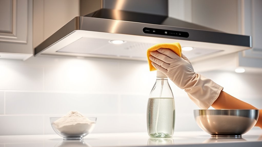 clean and deodorize range hood