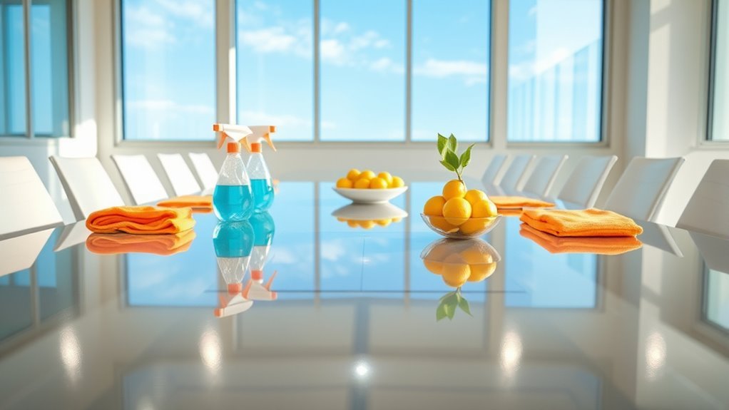clean and deodorize table