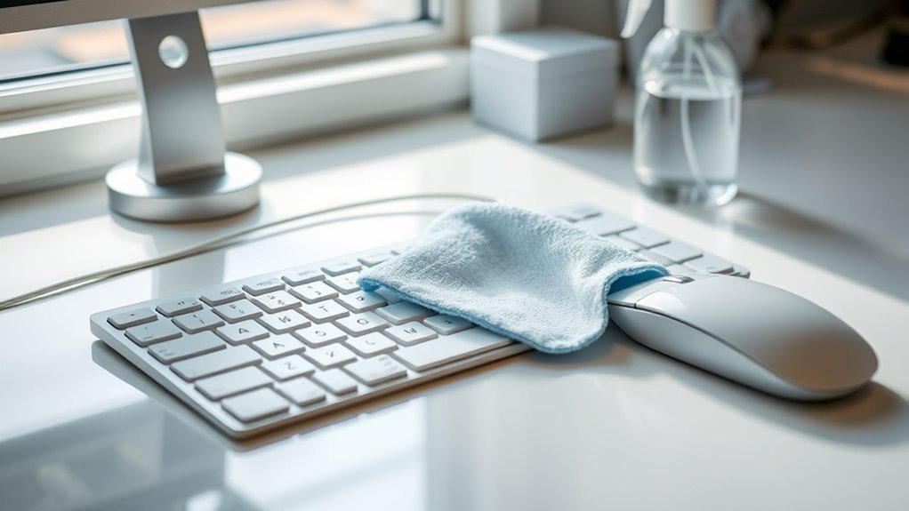 clean and disinfect devices
