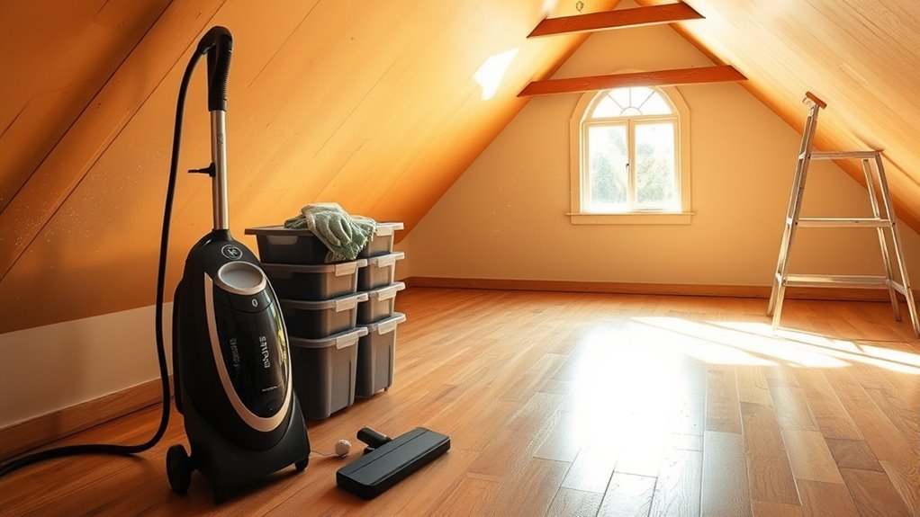 clean and healthy attic