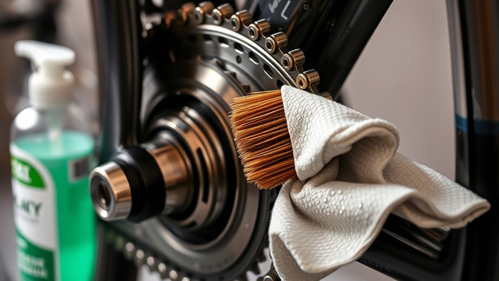 clean and lubricate drivetrain