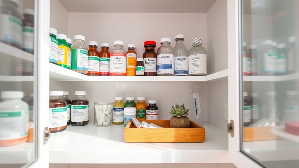 clean and organize medicine cabinet