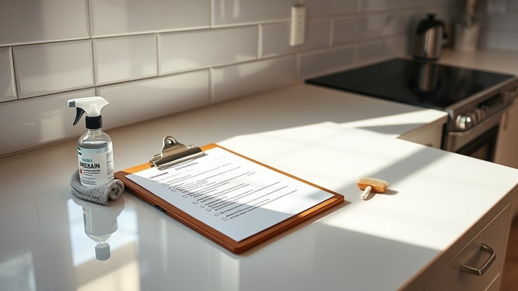 clean and organize surfaces