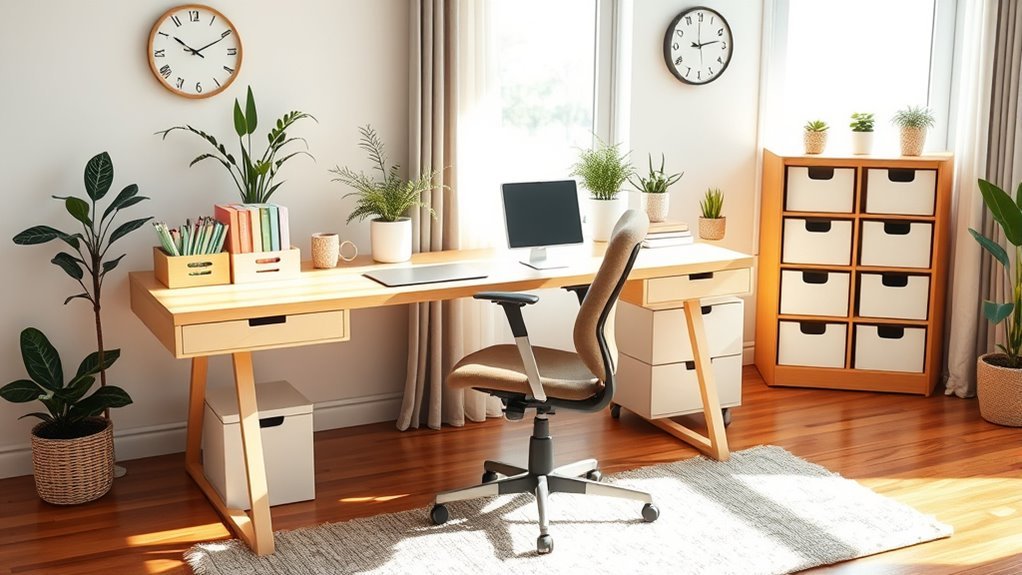 clean and organized workspace