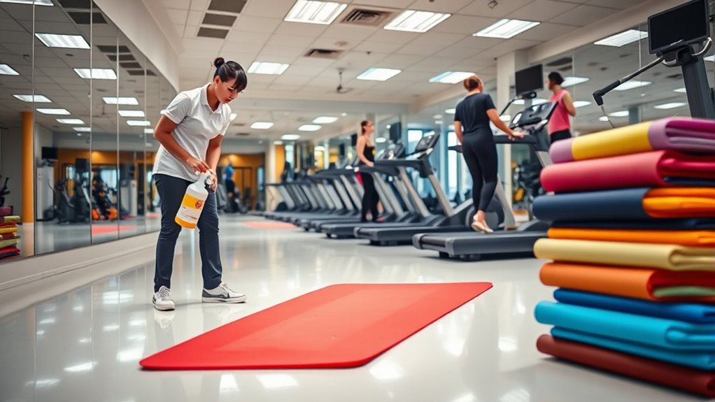 clean and sanitize gym