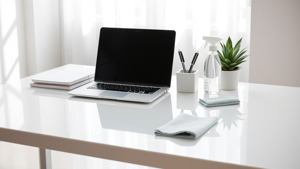 clean and sanitize surfaces
