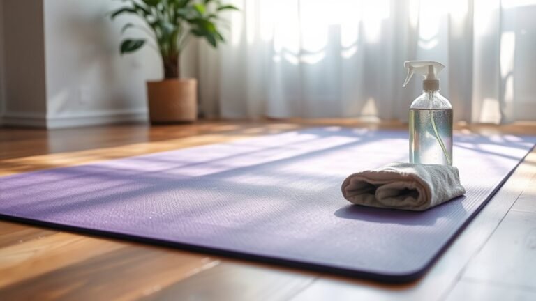 clean and sanitize yoga mat