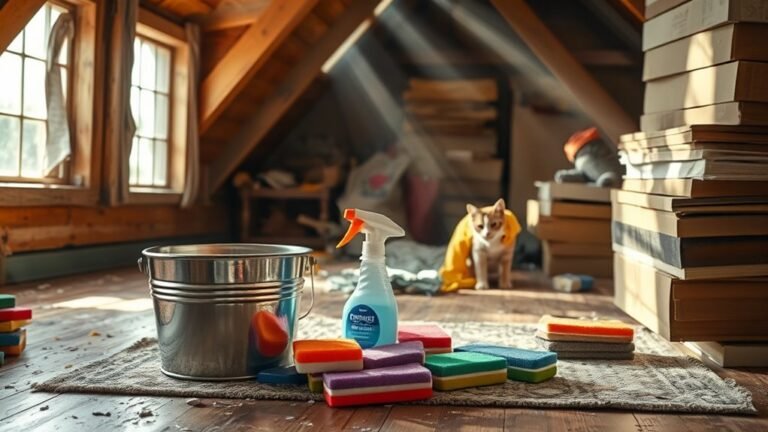 clean attic pet mess