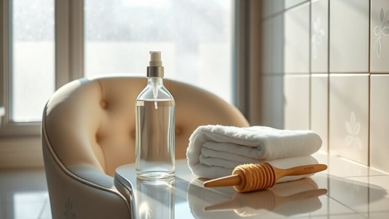 clean bathroom upholstery effectively