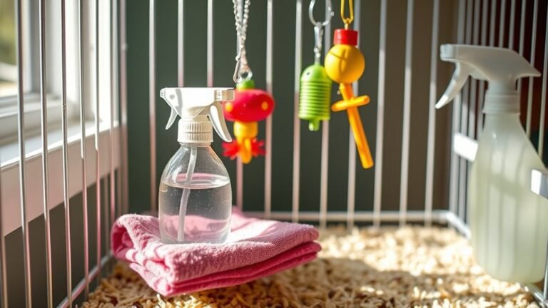 clean bird cage properly