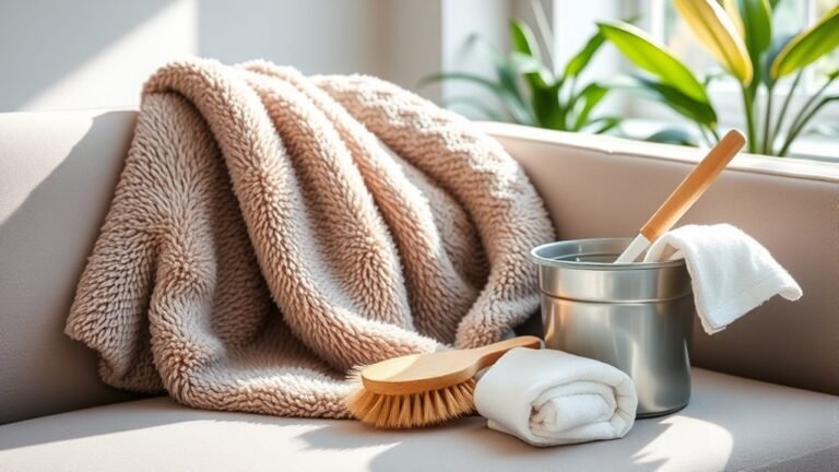 clean blanket upholstery effectively