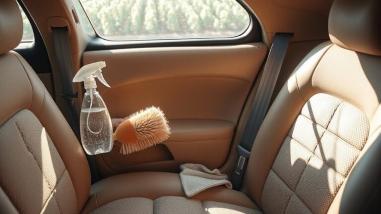 clean car upholstery effectively