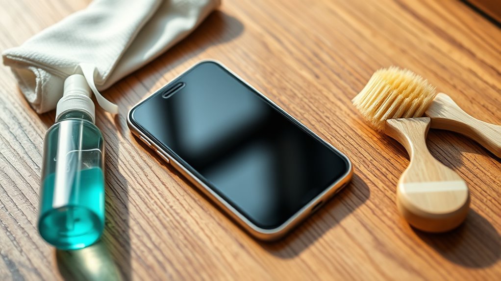 clean cases and accessories