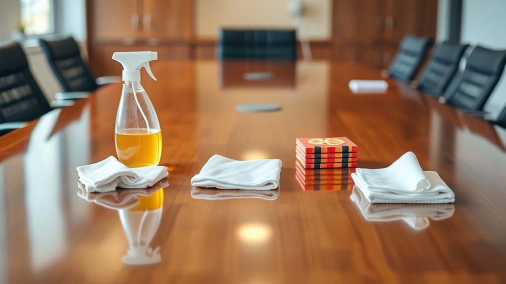 clean conference table habits
