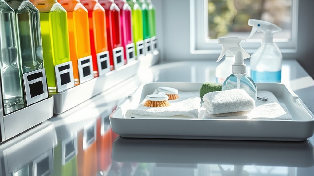 clean detergent dispensers regularly