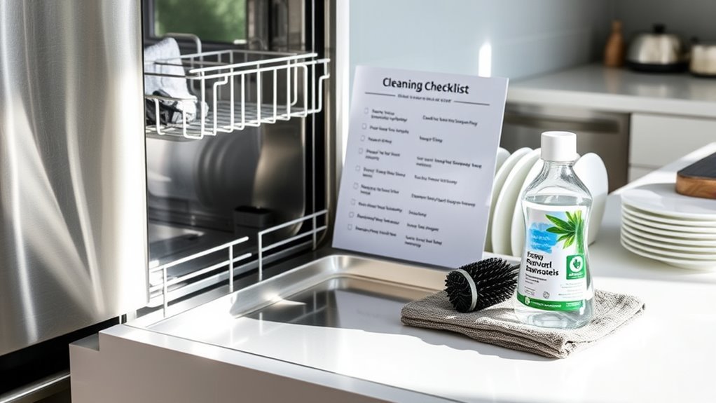 clean dishwasher and disposal