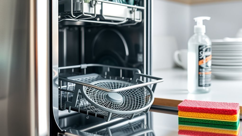 clean dishwasher filter regularly