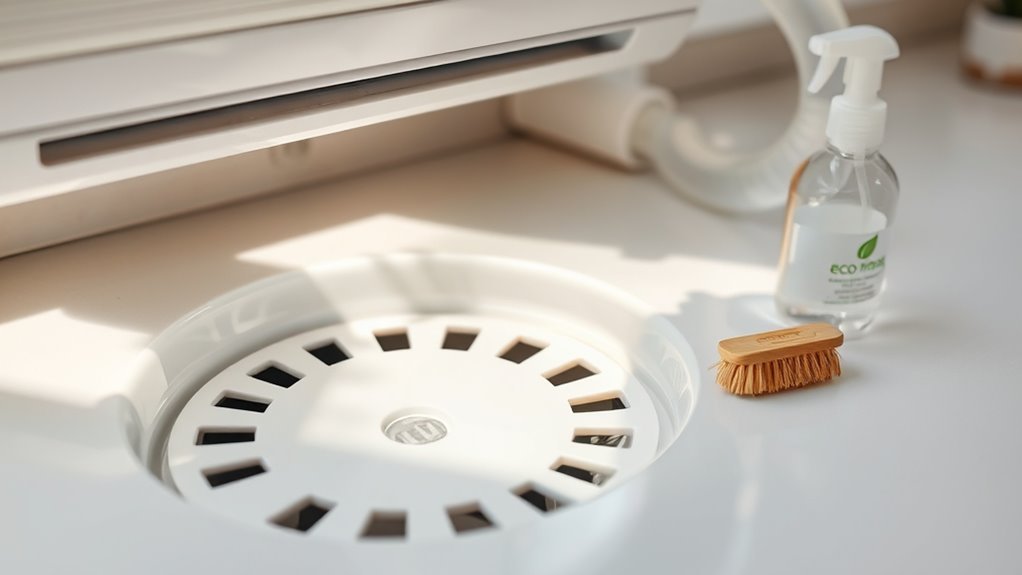 clean drain pan regularly