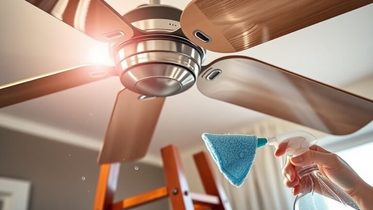 clean fan blades thoroughly