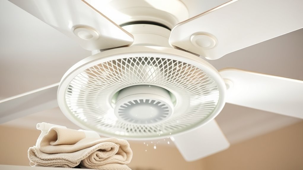 clean fan grille regularly