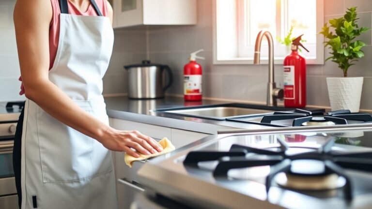 clean gas appliances safely