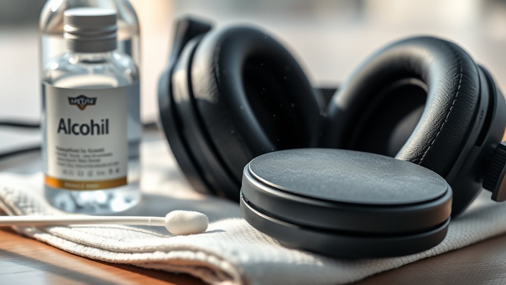 clean headphones gently and safely