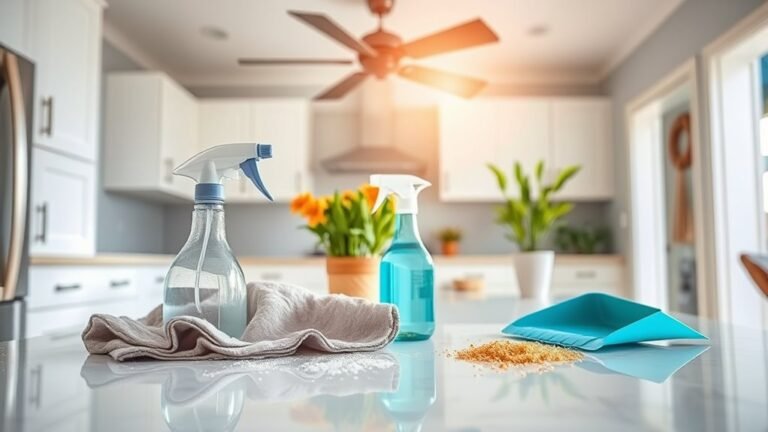 clean home after fan