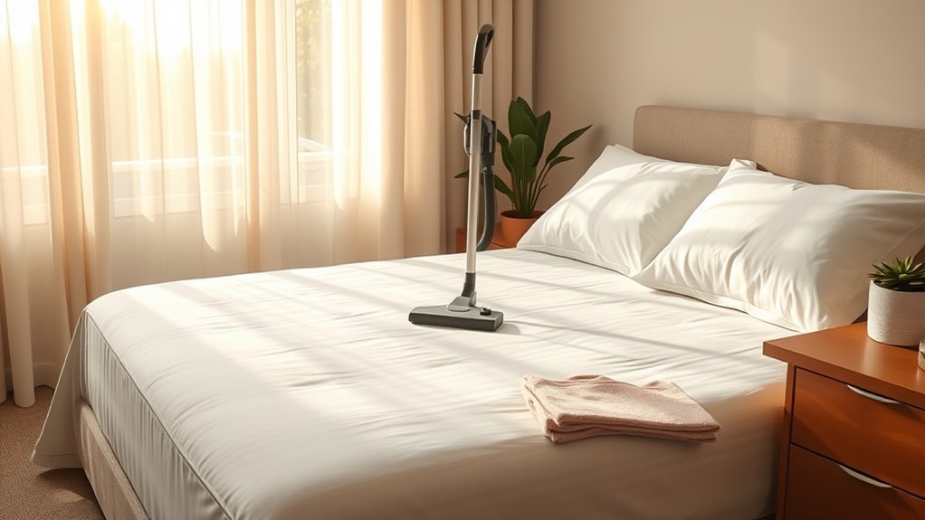 clean home after mattress
