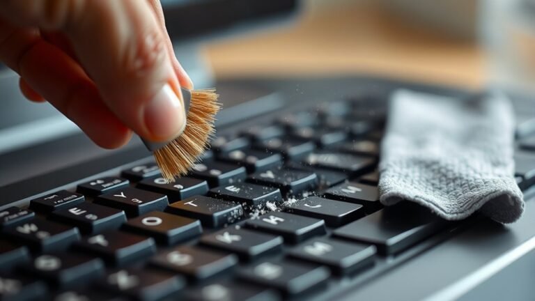 clean keyboard dust removal