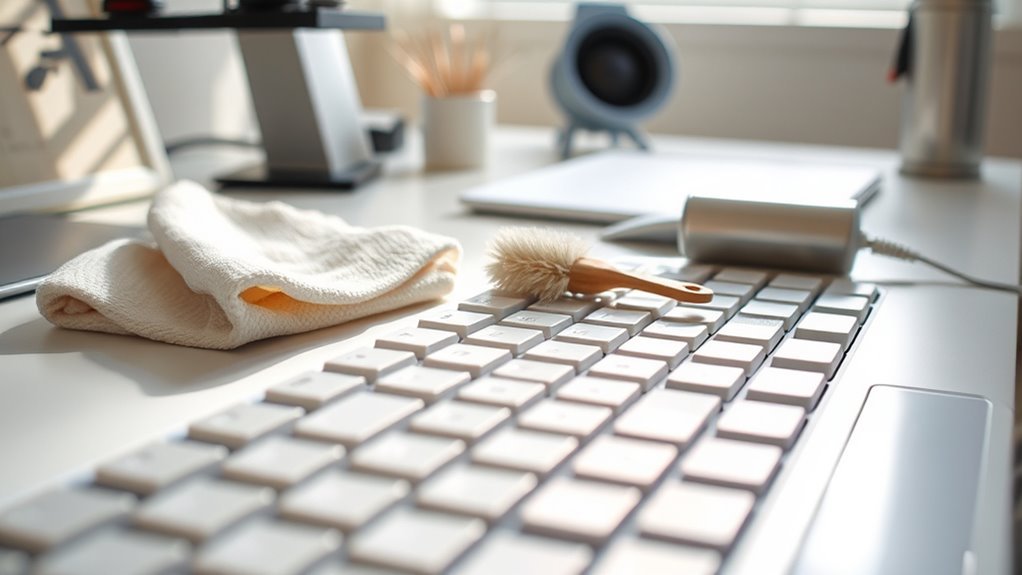 clean keyboard tidy home