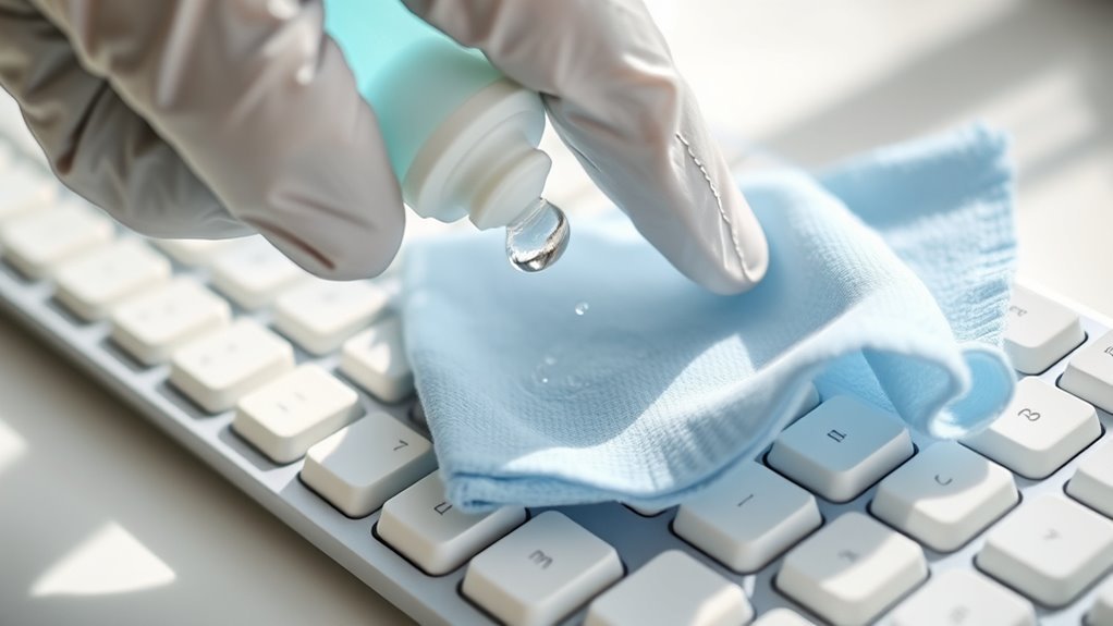clean keyboard with care