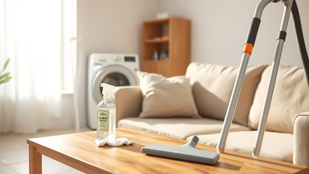 clean laundry upholstery effectively