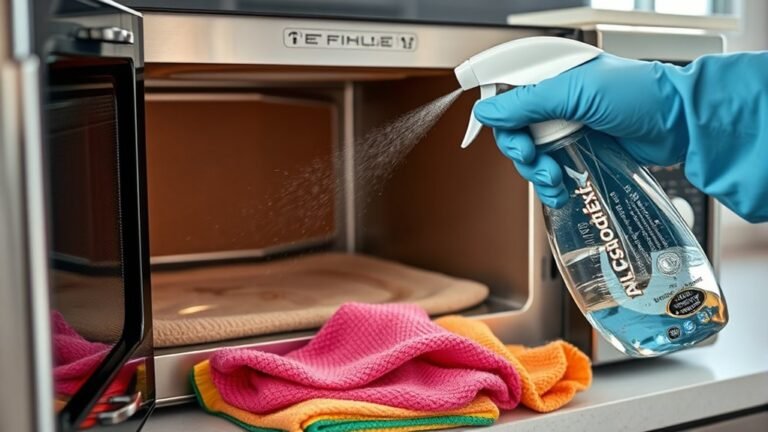 clean microwave upholstery properly