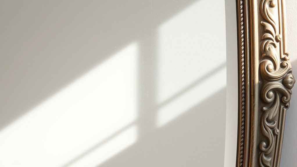 clean mirrors frame edges