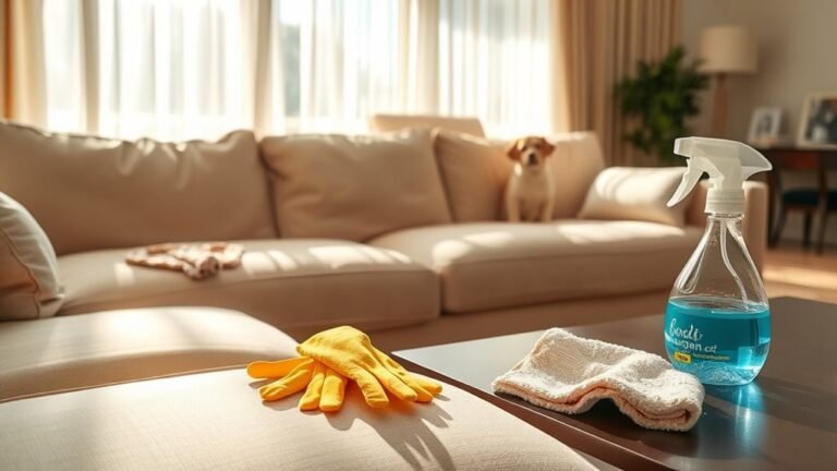clean pet mess upholstery