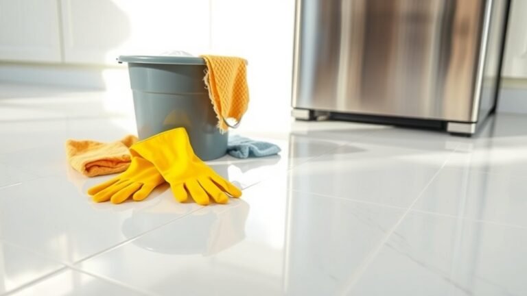 clean refrigerator floor surfaces