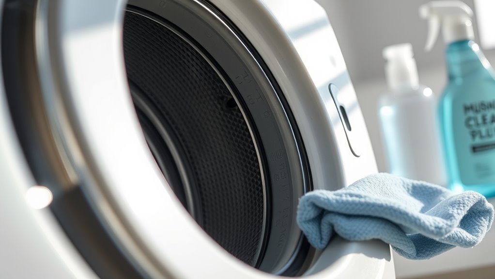 clean rubber door seal