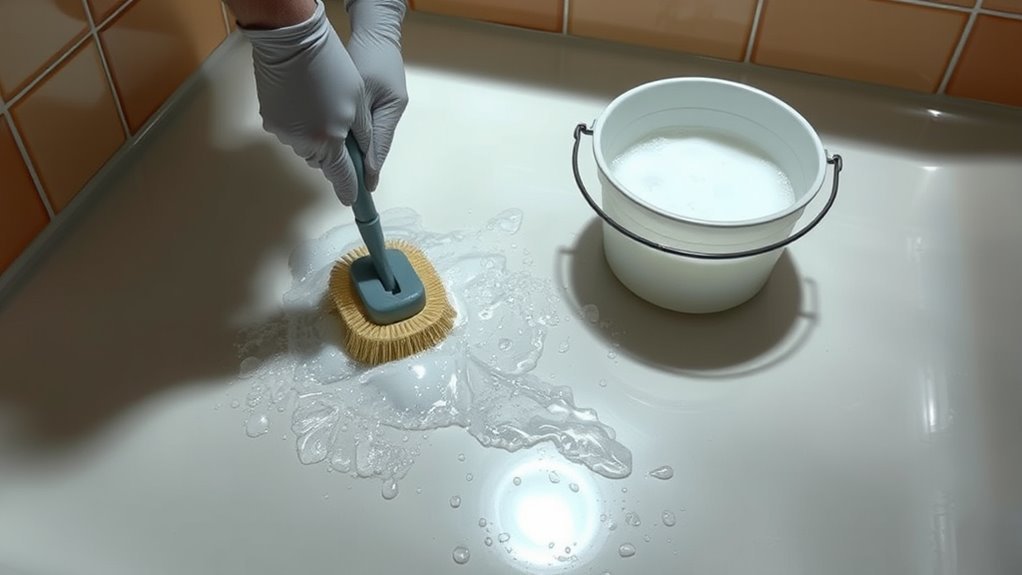 clean sink floor effectively
