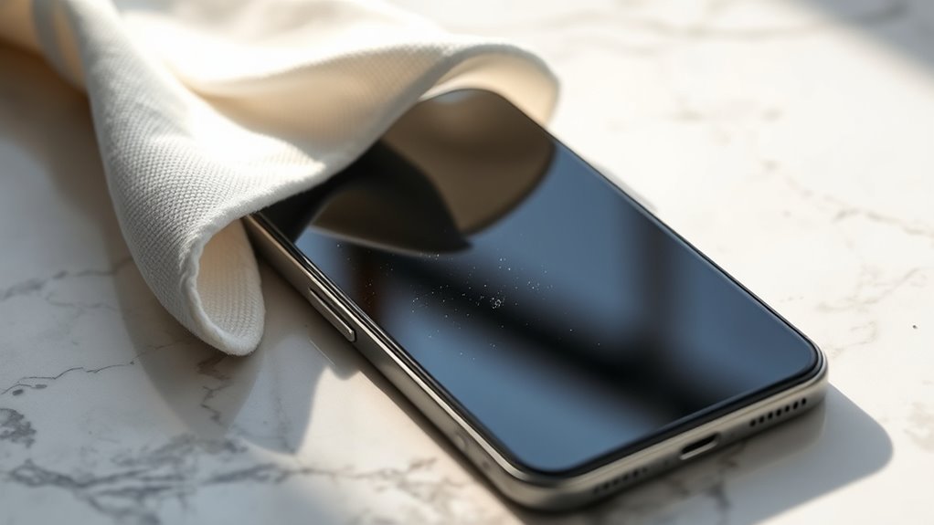 clean smartphone dust effectively