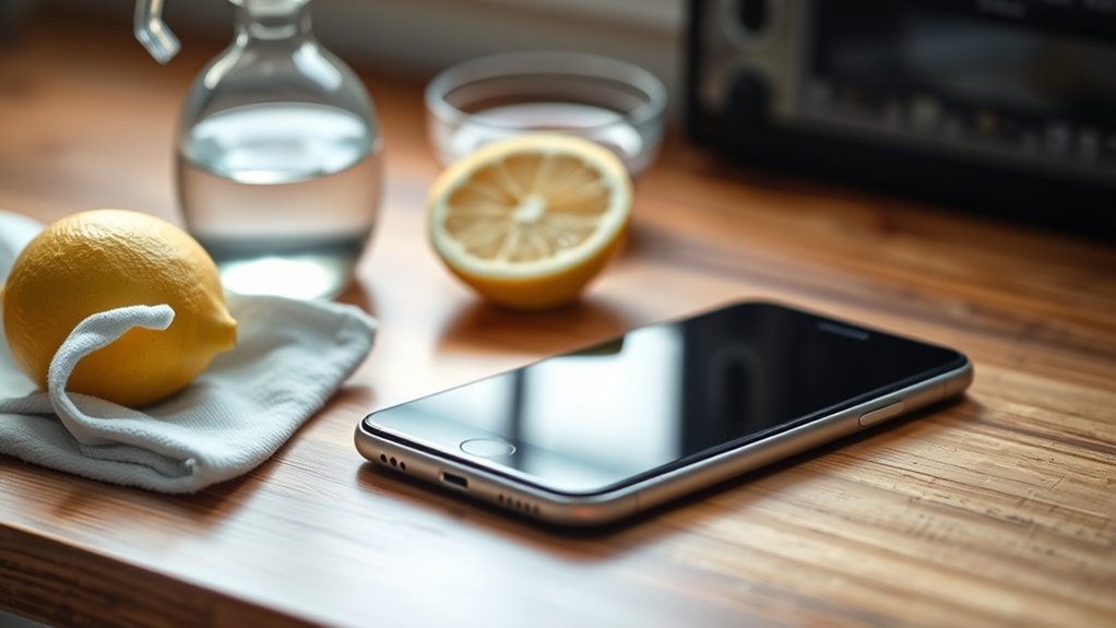 clean smartphone safely thoughtfully