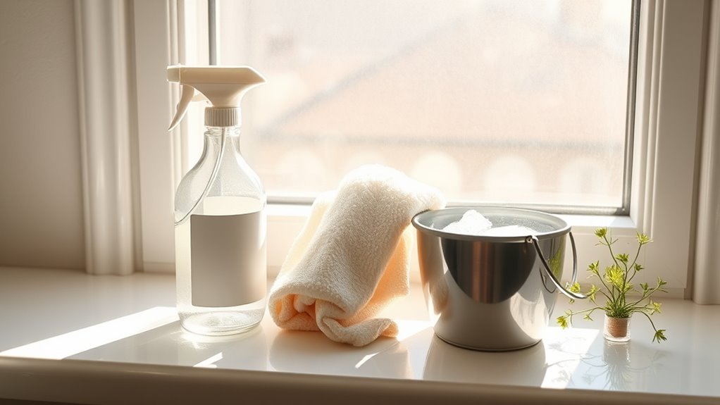 clean stain free windowsills routine