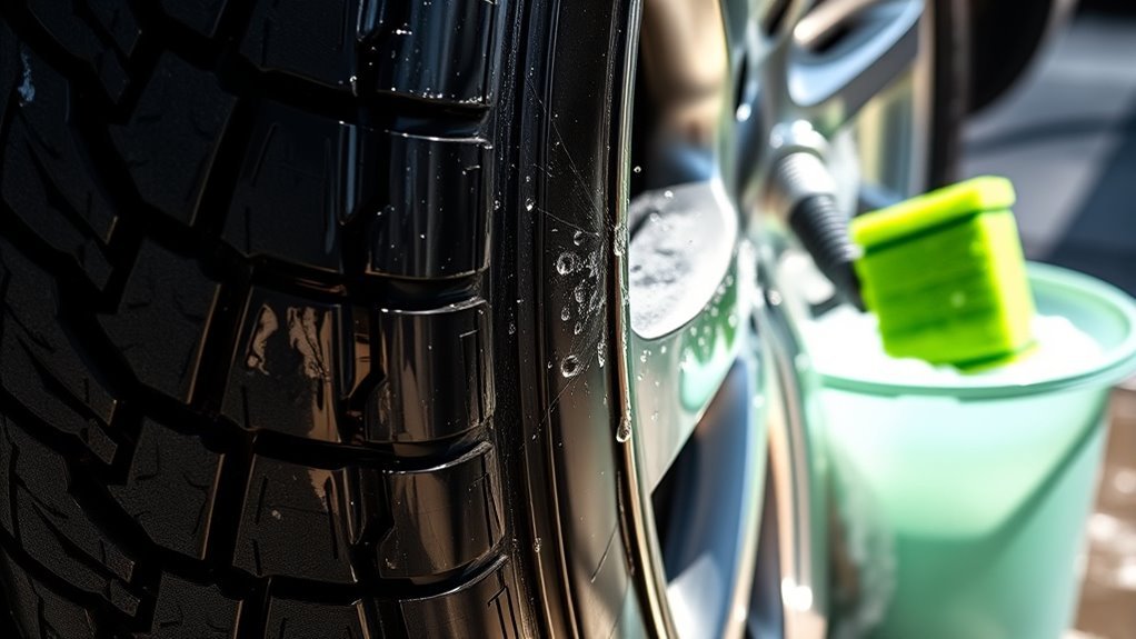 clean wheels and tires