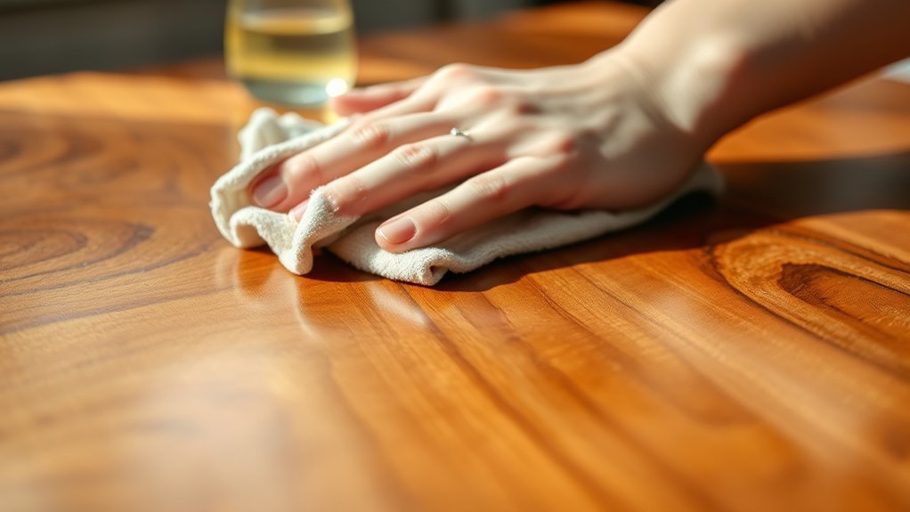 clean with grain direction
