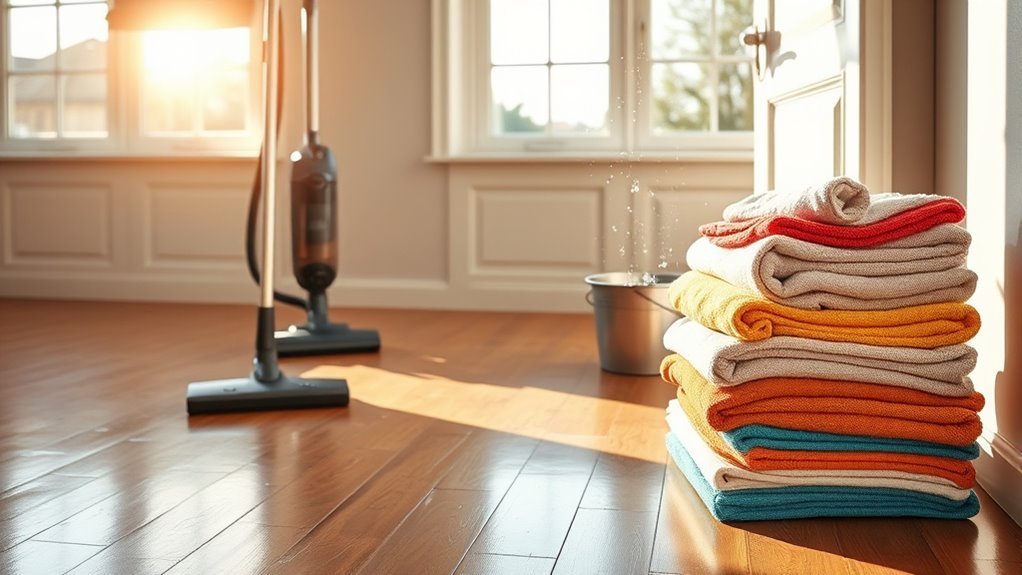 clean wood surfaces thoroughly