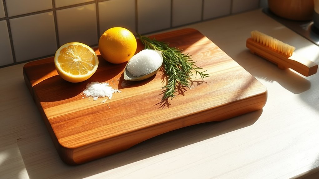 clean wooden boards naturally