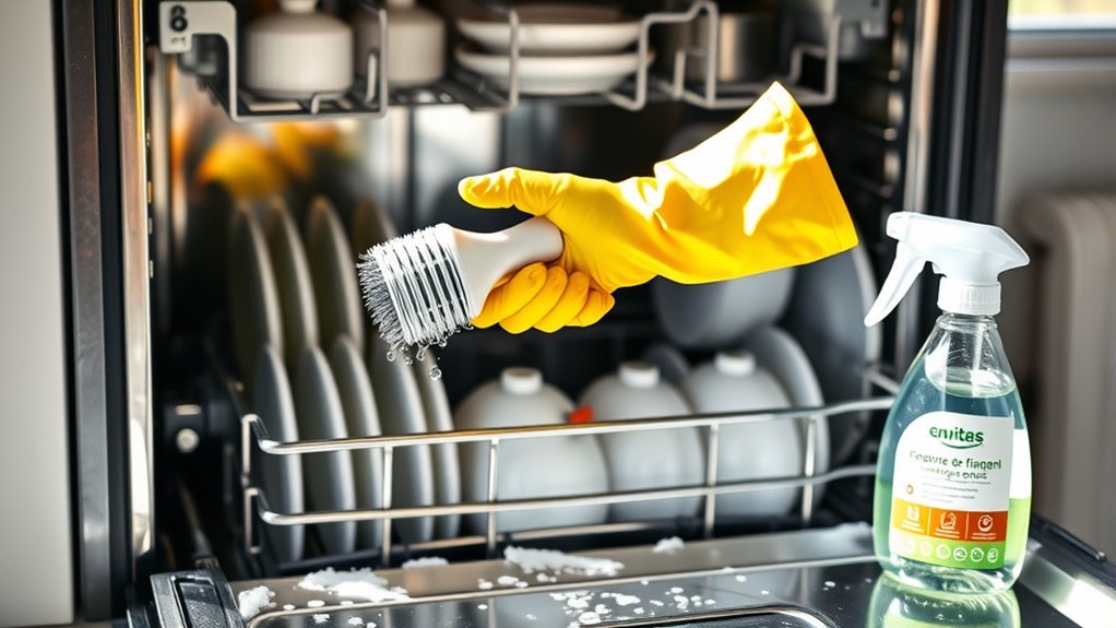 clean your dishwasher regularly