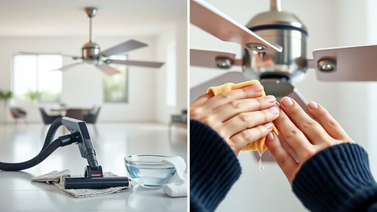 cleaning a fan safely