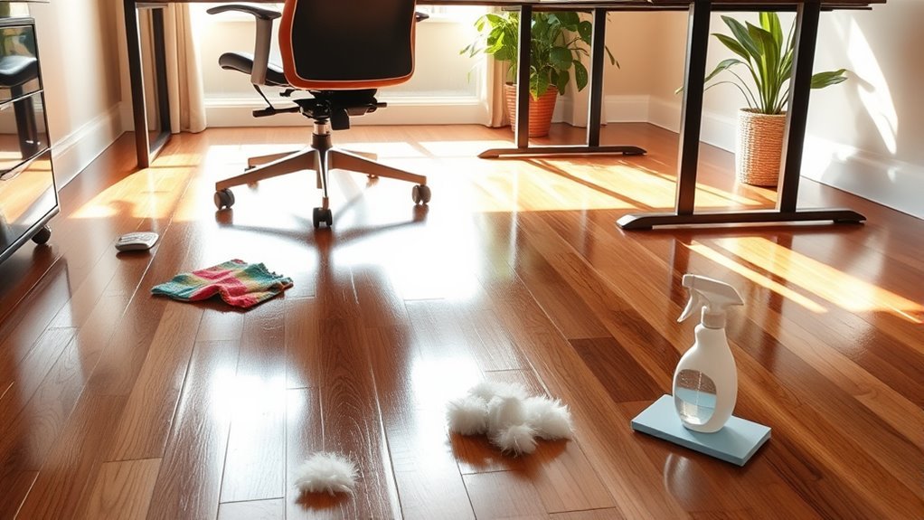 cleaning after office chair